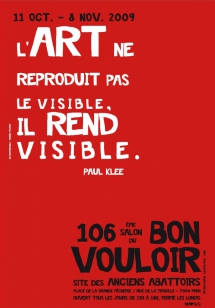 Affiche bon vouloir 2009