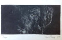 Annick Regnier / Le regard du Braque - gravure - 98x200 cm