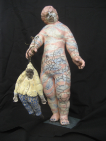 Philippe Sève / Diane vengeresse - céramique - 50 cm