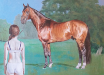Stefano Console / L'hésitation - acrylique sur toile - 70x100cm